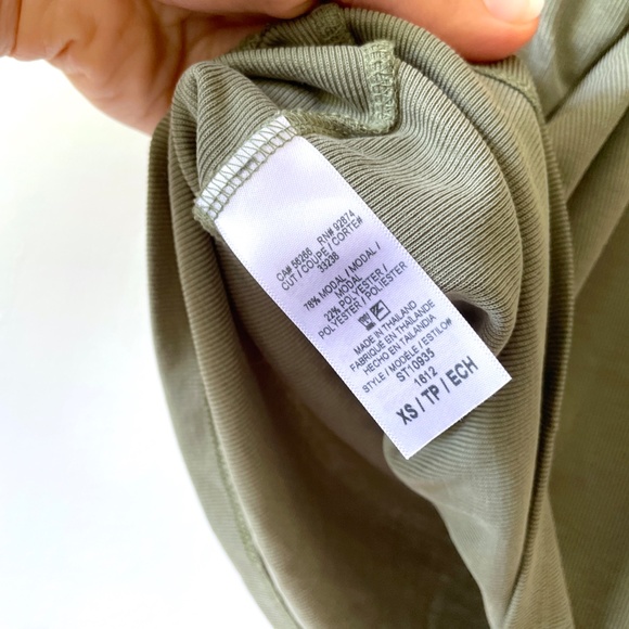 Splendid Sandwashed Ribbed Swing Tank in Moss - Picture 7 of 8